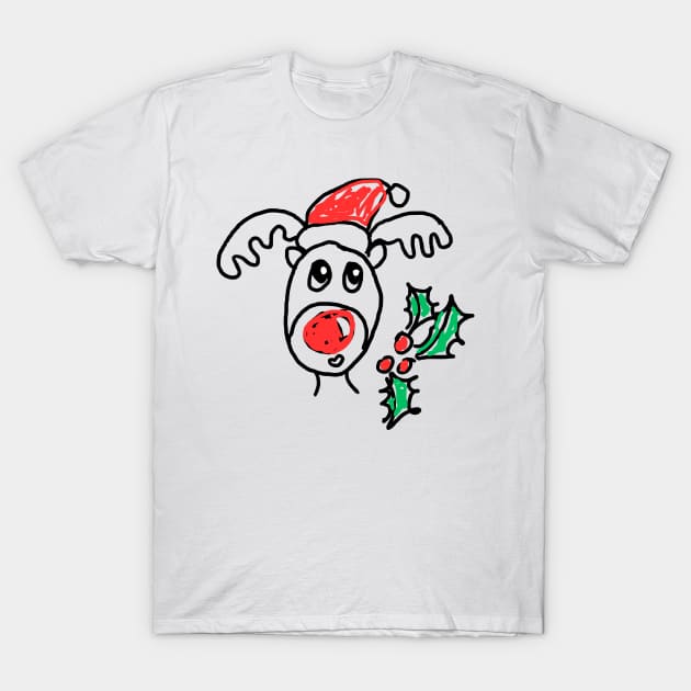 SheCurves Reindeer Really Bad Christmas Design T Shirt